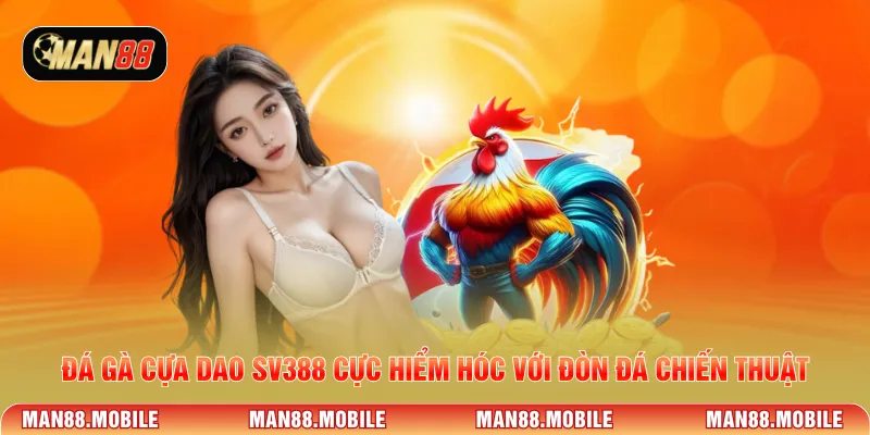 Đá gà cựa dao SV388 cực hiểm hóc với đòn đá chiến thuật