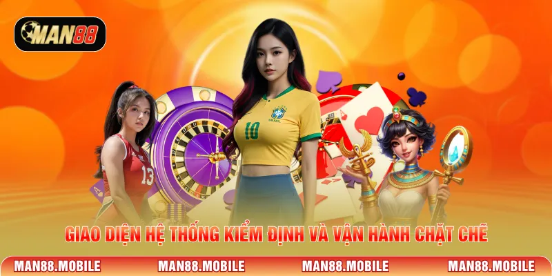 Giao diện hệ thống kiểm định và vận hành chặt chẽ