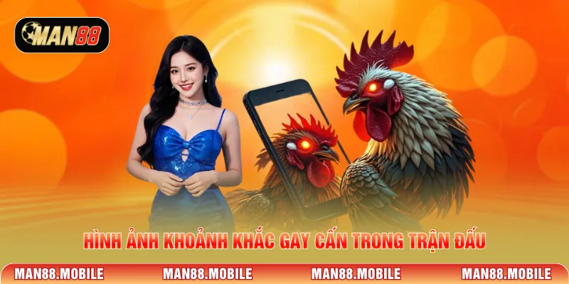 Hình ảnh khoảnh khắc gay cấn trong trận đấu