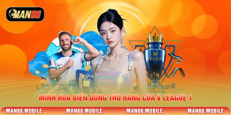 Minh họa biến động thứ hạng của V league 1