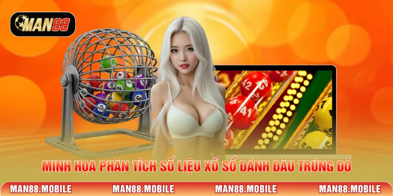 Minh họa phân tích số liệu xổ số đánh đâu trúng đó